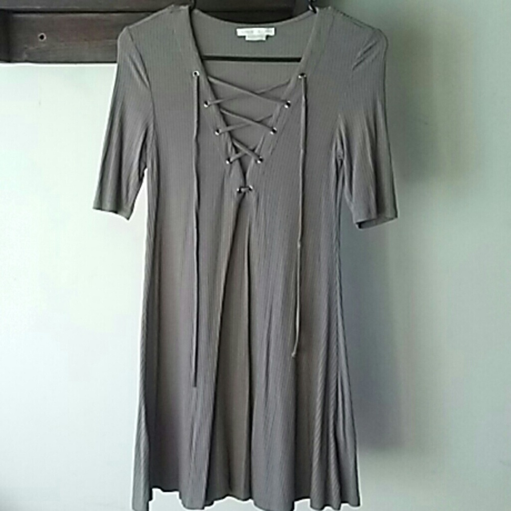 Lace up dress